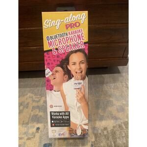 Sing-along PRO Bluetooth Karaoke Microphone and Speaker All-in-one (Rose Gold)
